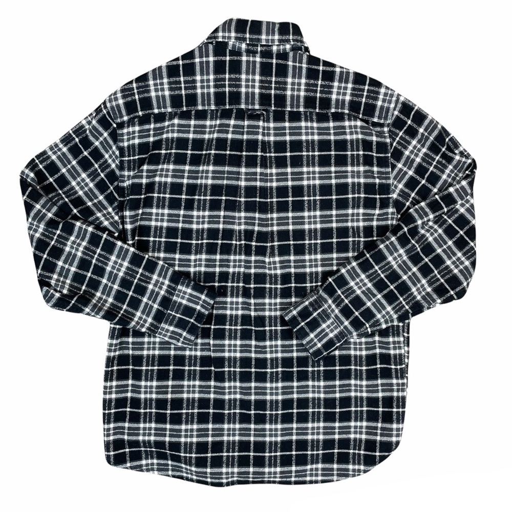 Jachs Black Plaid Button Down Flannel Shirt - Picture 2 of 10